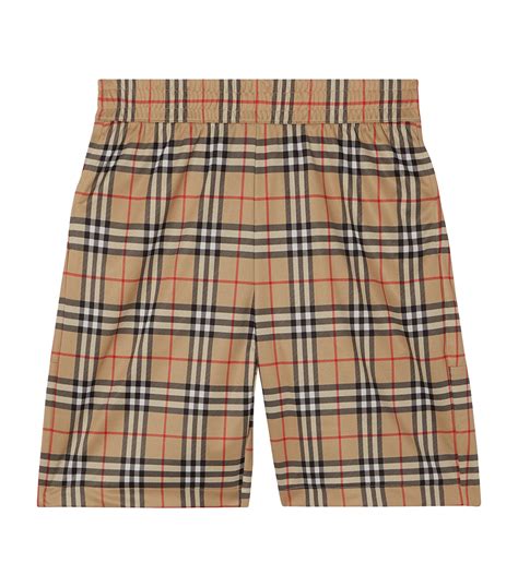 burberry check shorts